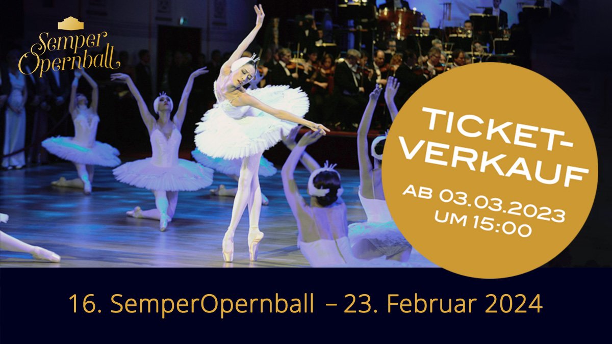 Der Kartenverkauf zum 16. #SemperOpernball startet am 03. März 2023 um 15:00 - ganz einfach online in unserem Ticketshop unter semperopernball.de - oder telefonisch unter 0351 484 54 66.
#sob2024 #schönstenachtdesjahres #dresdentanzt #lasstunstanzen #dresden #visitDresden
