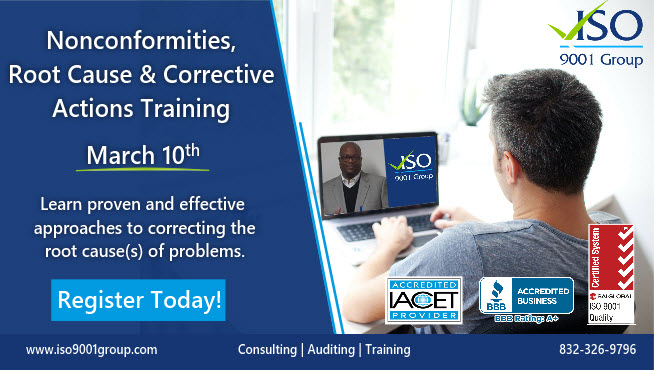 TheISO9001Group's tweet image. Need a clear explanation of how to implement a #CorrectiveAction &amp;amp; manage the changes? Register for our #Nonconformities, #RootCause &amp;amp; #CorrectiveActions #Training today to #prevent nonconformity recurrence!👉 iso9001group.com/root-cause-ana…