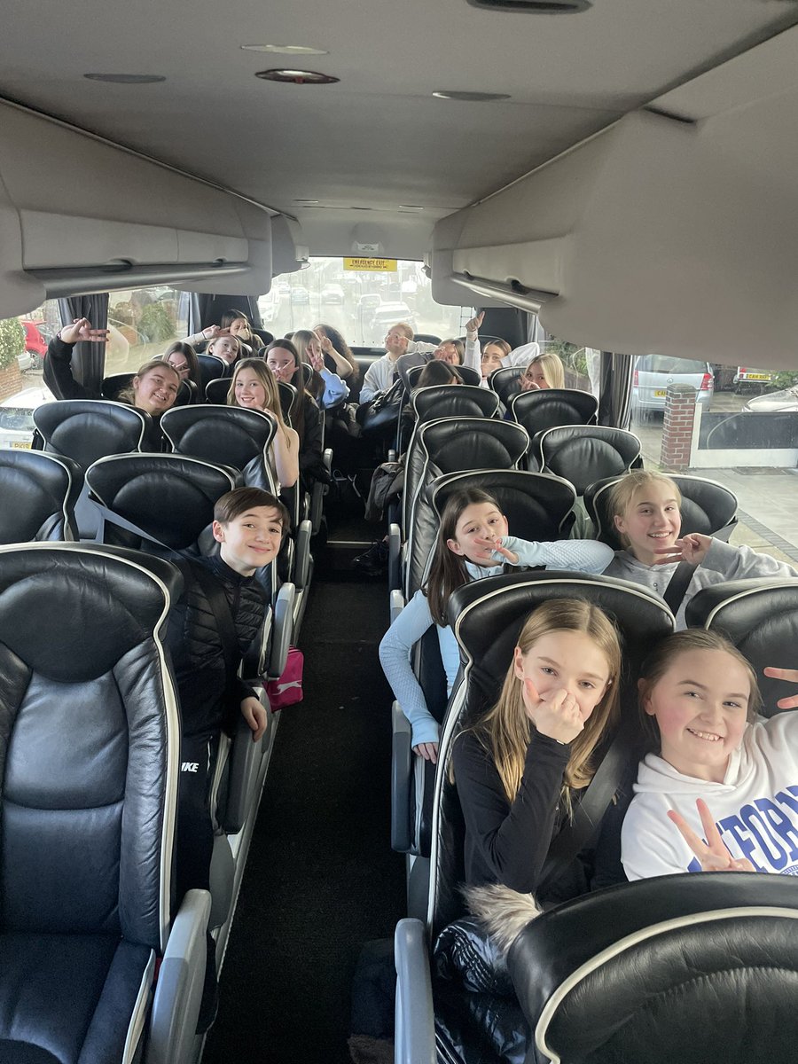 Off we go! First stop Staffordshire for our overnight stay at Kingswood! #YSTconference #Spotlightdanceacademy @MaghullHighsch