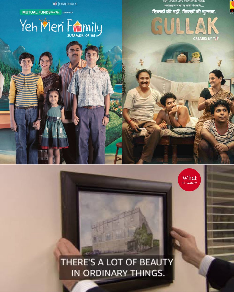 Beautiful series you shouldn't miss if you want to revisit your childhood memories 

Yeh meri family - Prime Video
Gullak - Sony liv 

#Yehmerifamily #Gullak