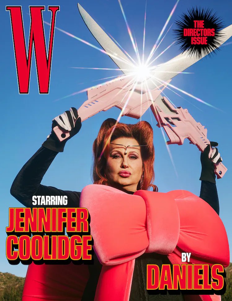 timlampe's tweet image. The DANIELS directing Jennifer Coolidge for W Mag is everything I didn’t know I needed. Photography by Lenne Chai