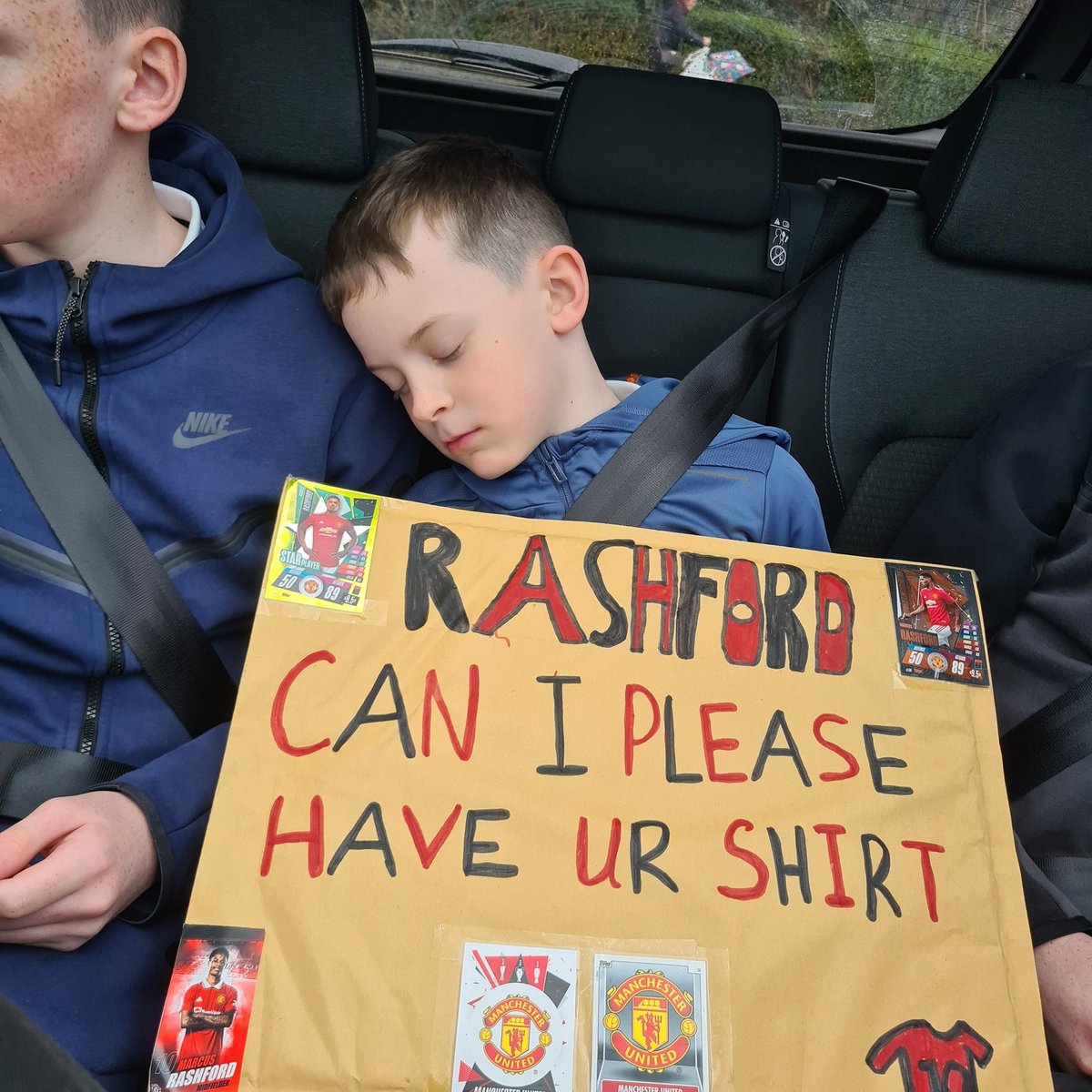 gerryguinan78's tweet photo. Stage 2 of the journey documented. We're still coming to see ya @MarcusRashford https://t.co/BkJydVrB6Y