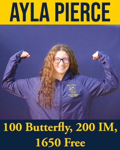 USM_Athletics's tweet photo. The Men's and Women's Swim team sent four total athletes to the 2023 NAIA Swim Championships this week, congratulations!! 

Events start tomorrow at 8am for the Spires! #gospires https://t.co/RCO4ZcRb9S