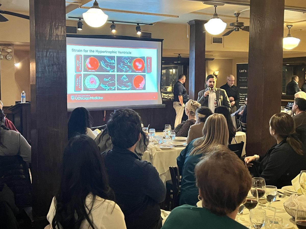 A bit late but we had an outstanding turnout for our second meeting of the Chicagoland Society of Echocardiography with ~80 attendees. Thanks to @JSlivnickMD, @maddiejane25, Drs Oktay & Kansal for outstanding talks on strain. And thanks to our sponsors Visura & Bracco! #EchoFirst