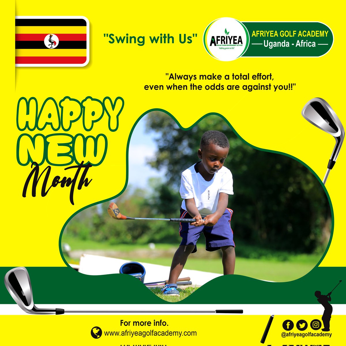 Always strive for greatness. Every hard-working person deserves nothing but the best. This month, we are setting in motion.
Happy new month 
# February 2023 
#swingwithus 
#golfforeveryone 
#juniorgolf 
#africagolf
#worldgolf 
#golfforeveryone