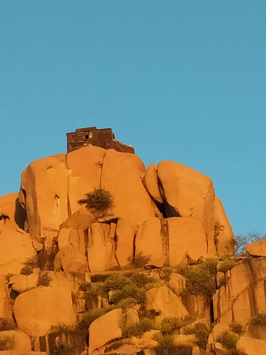 mpardeshi2333's tweet photo. Idar का Daulat Mahal Fort के सामने वाली पहाड़ी की टोच पर रूठी रानिका Fort। 
जो काफी ऊंचाई पर है।
सूरज के ढलते समय का गोल्डन पहाड़ी का नजारा।
और ढलने के तुरंत बाद का  पहाड़ी का नजारा है। बहुत ही सुन्दर है। https://t.co/8C6uFD5mVG