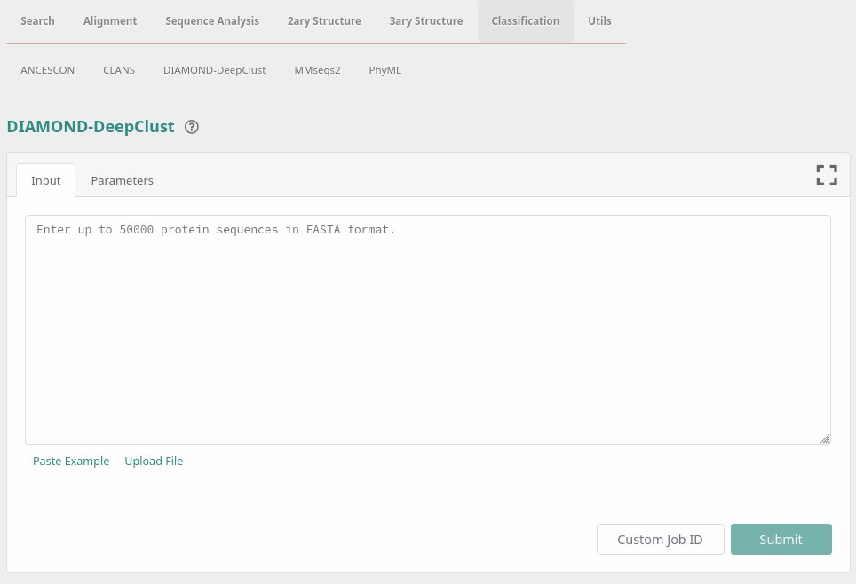 We have included DIAMOND DeepClust, an ultra-fast method for sensitive clustering of protein sequences, in our Toolkit. DIAMIOND DeepClust is developed by our colleagues <a href="/HajkDrost/">Hajk-Georg Drost</a> <a href="/bbuchfink/">Benjamin Buchfink</a> <a href="/Haim_Ashkenazy/">Haim Ashkenazy</a> at @PlantEvolution @MPI_Bio 

toolkit.tuebingen.mpg.de/tools/diamond_…