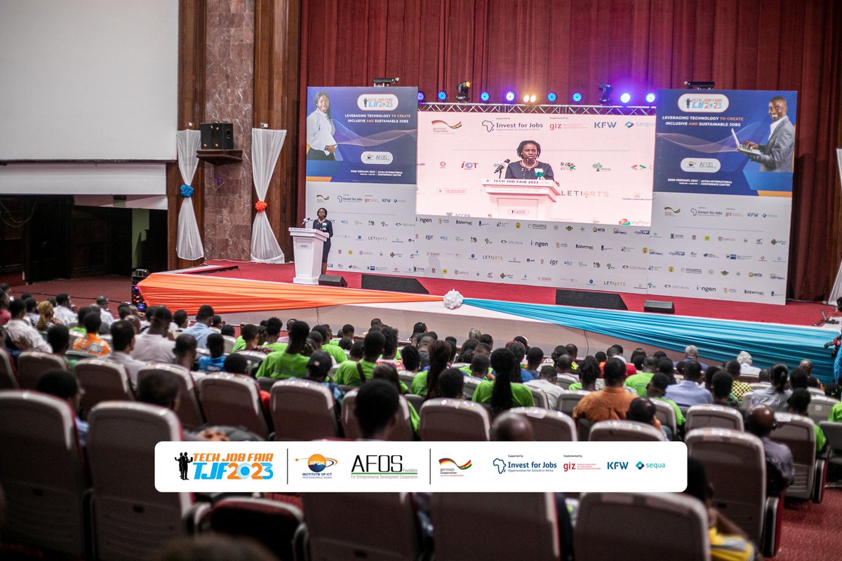 IIPGH1's tweet photo. Thank you once again for your participation in the just-ended *Tech Job Fair 2023*

Please visit our Facebook page via the link below to view some excerpts taken in the main hall of Accra International Conference Center.

https://t.co/rdbvrNqimL https://t.co/FTkowaKRjs