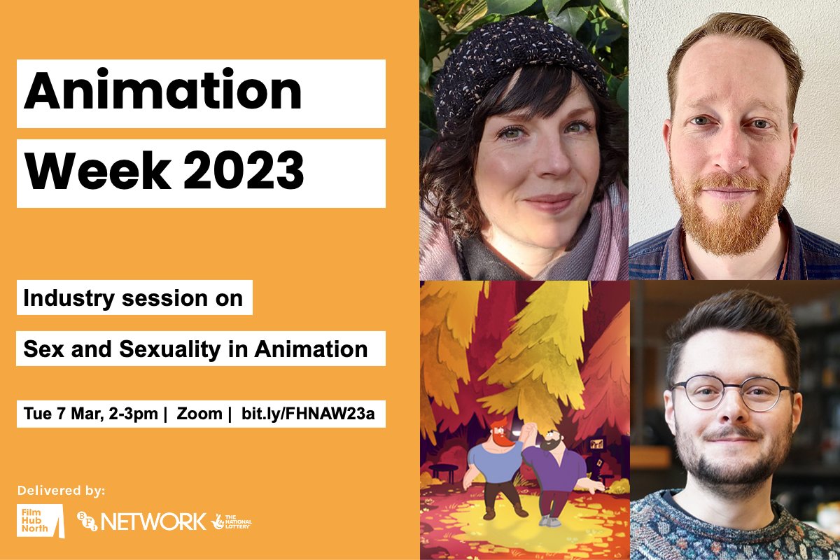 FilmHubNorth's tweet photo. How can #animation be a way of tackling the big issues we face in society?
Join programmers, critics & filmmakers pushing boundaries & reframing gender stereotypes in the animation space at this #AnimationWeek2023 session as we tackle this question.
🗓️ Tue 7 Mar
More info👇 https://t.co/ydWTrbzJx2