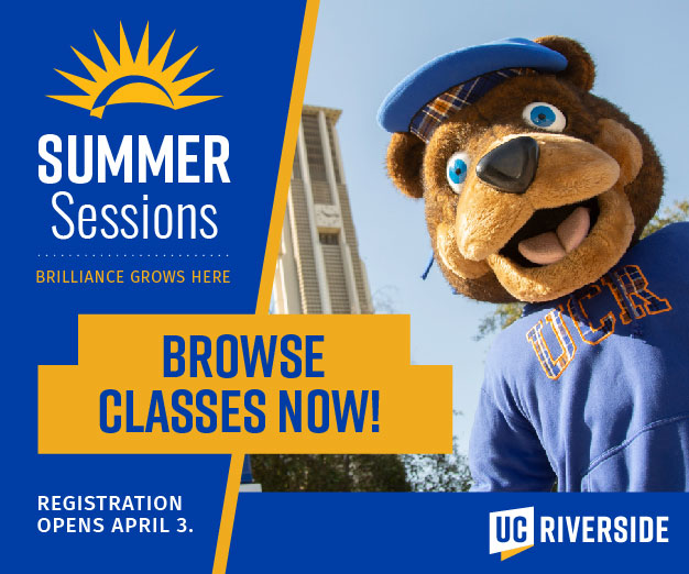 Course offerings for summer 2023 are available to browse now! Both online and in-person classes available. Registration opens starting April 3! #ucr #ucriverside