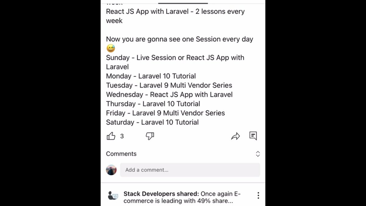 stacdevelopers's tweet image. Laravel Session now every day ?? Check Schedule #laravel #laravel9 #laravel_tutorial – youtube.com/watch?v=vocu1v…