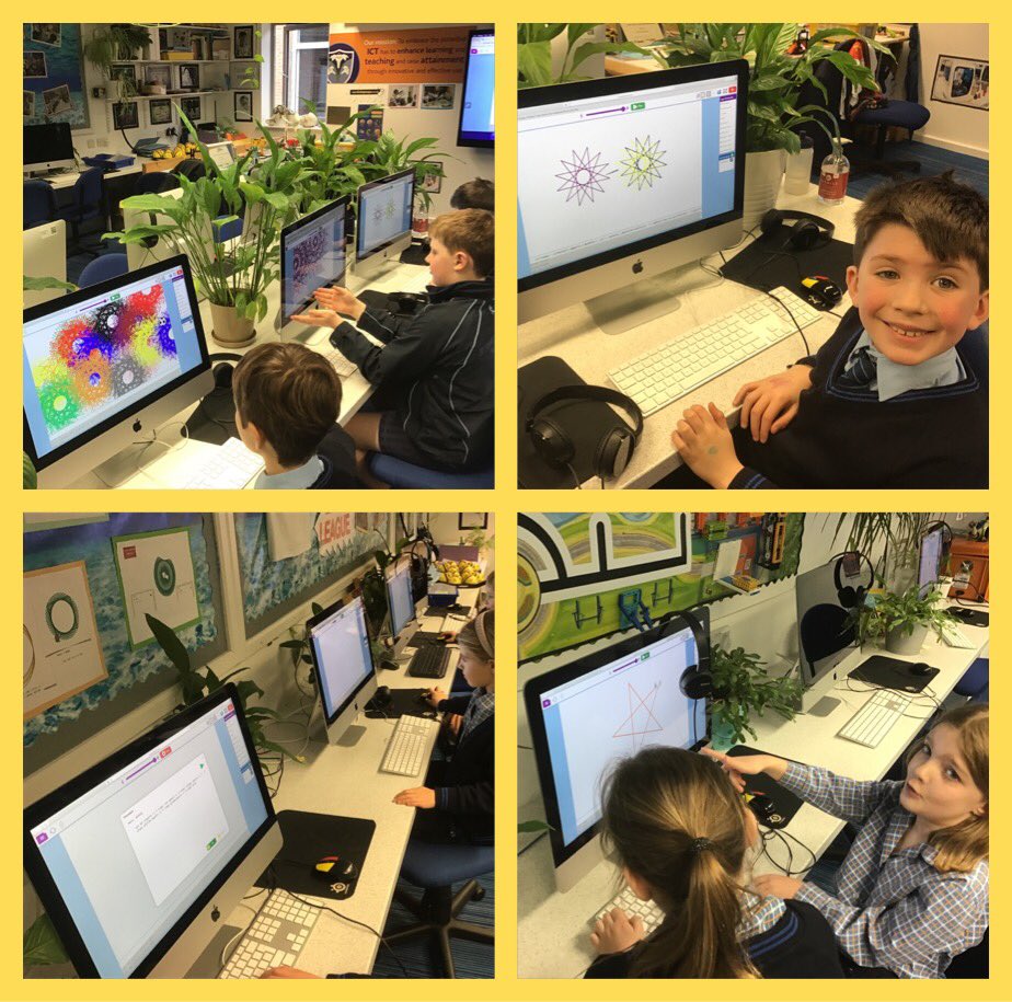 StMargs_Comp's tweet image. Year 4 @StMargaretsPrep have been practising programming using raw code with ‘LOGO’. It’s amazing what the ‘repeat’ command can do! #LearningToCode #CodingClub #ProgrammingForKids