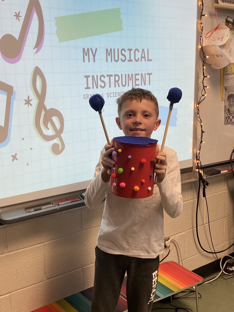 MissSnow709's tweet photo. For their end of unit project, the grade 4’s created their own musical instruments! They had to be able to show different pitches and loudness on their instrument. Great job, friends!! ❤️ https://t.co/eJvpE2fW0E