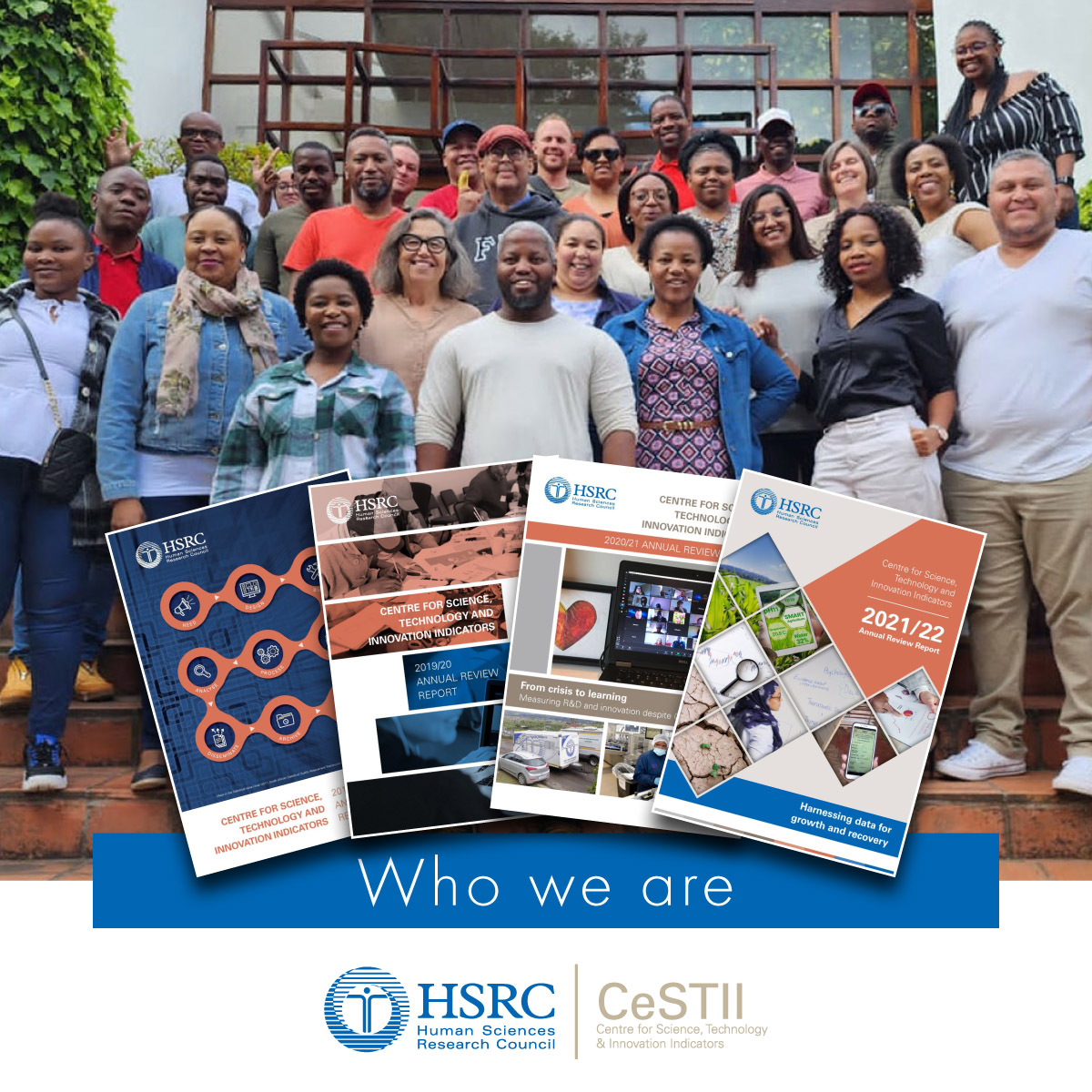 CeSTII_HSRC's tweet photo. Established in 2001, CeSTII conducts national R&D and innovation surveys for South Africaโs Department of Science and Innovation and more. Learn more>
https://t.co/OZEJHEQmAM
https://t.co/d724KXigVR
#cestii #hsrc #innovation #southafrica #ourteam #WaybackWednesday https://t.co/Xb4pOExJ5z