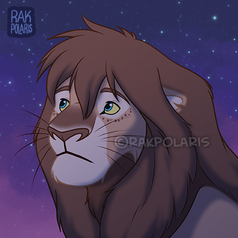 RakPolaris's tweet photo. Simple Icon commission for @Scharfzahn98 π¦β¨ I love drawing fluffy manes and night skies!
#feralart #animalart #tlkartstyle #tlkstyle #lions https://t.co/azu1P65h9a