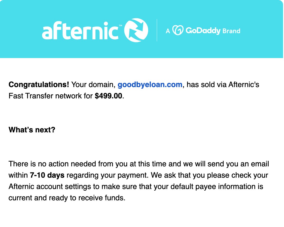 March has begun with good news! 
I've sold via @brandbucket @Undeveloped and was waiting for a quick sale via @afternic too. I'm excited and as always, thank you to the domaining community for the wealth of knowledge that is selflessly shared here!

#domainsale #DomainNameForSale