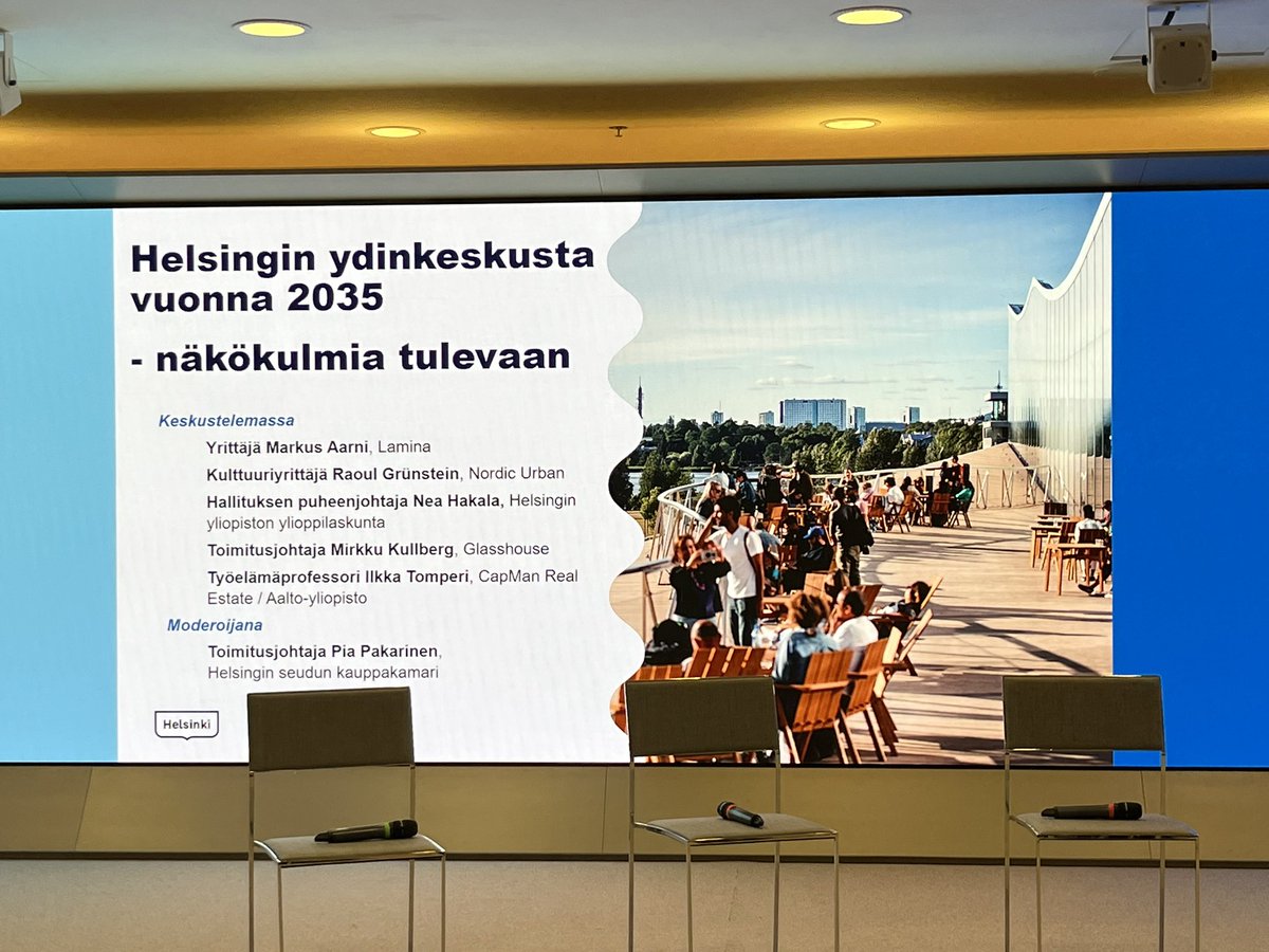ITomperi's tweet photo. Kiitos mahdollisuudesta osallistua keskusteluun Helsingin ydinkeskustan elinvoiman kehittämisestä @UrbariaHelsinki, @K2HEL ja @helsinki. Erinomaiset alustukset, hyvä moderointi ja monipuoliset kanssakeskustelijat. Vain muutos on pysyvää ja yhteistyötä ja panostuksia tarvitaan! https://t.co/3qt9zjb4sp