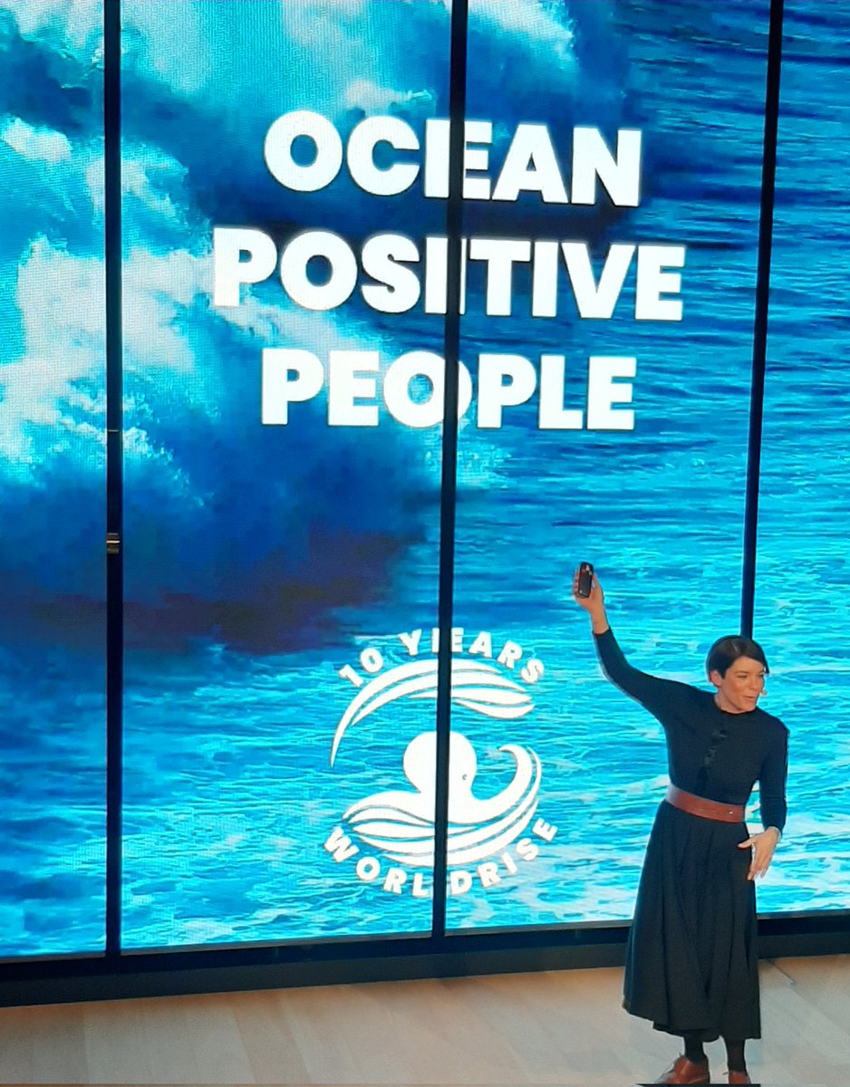 Mariasole Bianco <a href="/merisunrise/">Mariasole Bianco</a> co-founder &amp; president of <a href="/Worldrise_Onlus/">worldrise</a> gave an inspirational talk at @STEP_Milano . Great to meet such #OceanPositivePeople