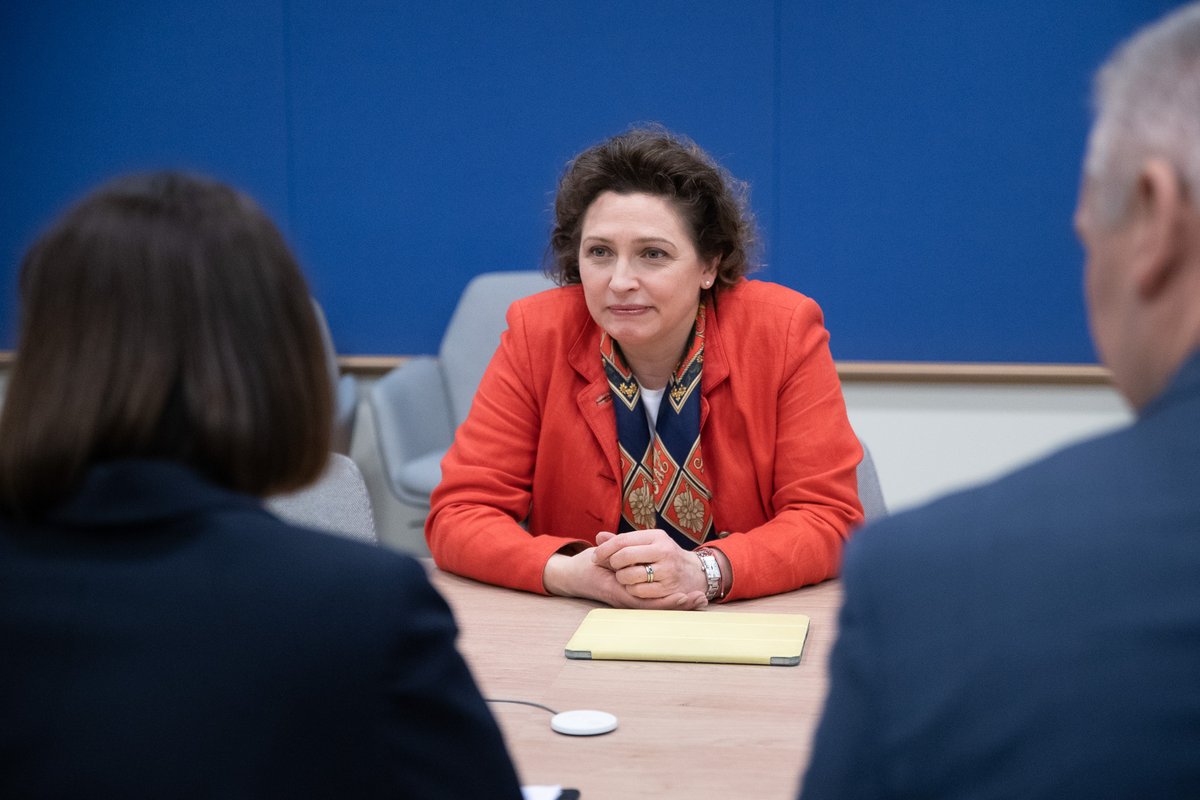 From the very first days of our 2020 uprising, @Europarl_EN VP @nicolabeerfdp has been one of our strongest advocates in 🇪🇺. Today, we discussed actions to help political prisoners & put pressure on the Belarus regime. We also talked about support for civil society & free media.