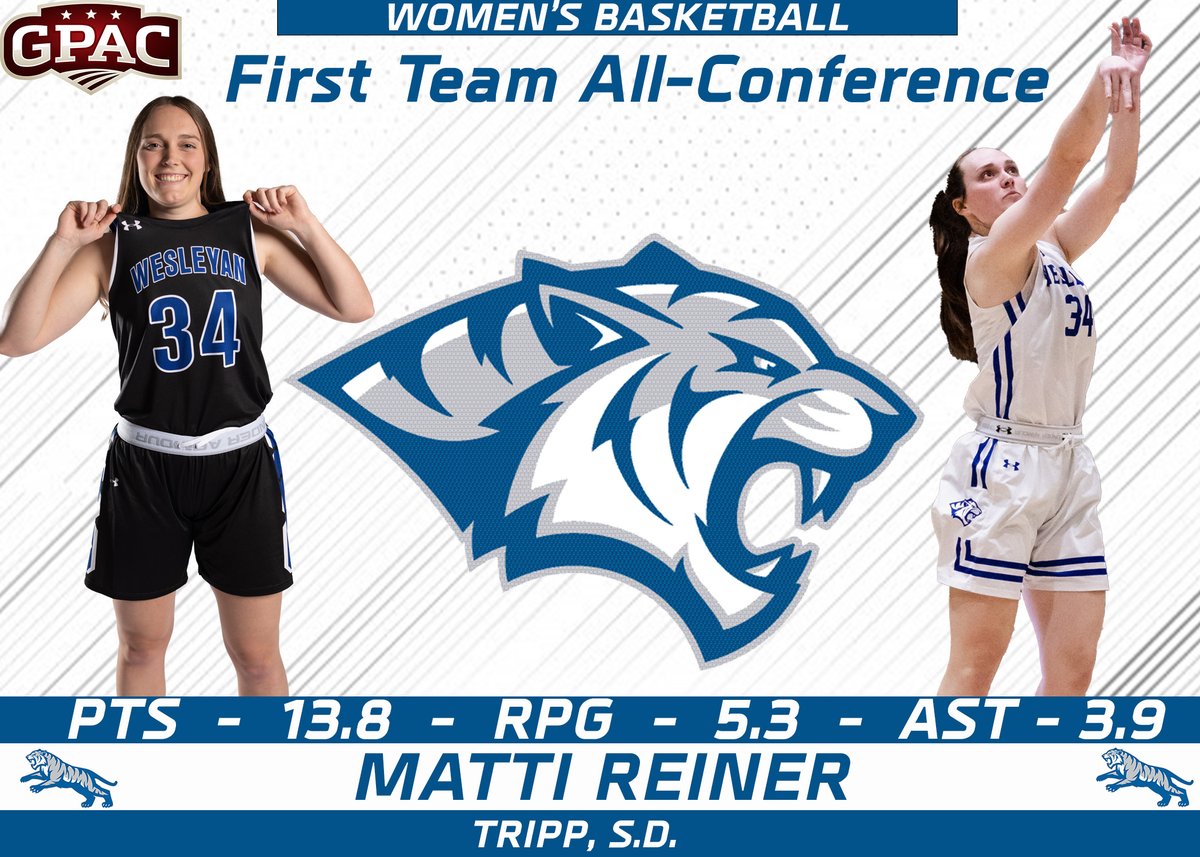 DWU Athletics (@dwusports) on Twitter photo The first of five Tiger Women's Basketball All-Conference players is, First Team All-Conference Senior Forward, Matti Reiner. Reiner joined the 1,000 point club this year and currently sits at tied for 14th all-time with 1,345 points. <a href="/DWUWBB/">𝐃𝐚𝐤𝐨𝐭𝐚 𝐖𝐞𝐬𝐥𝐞𝐲𝐚𝐧 𝐖𝐁𝐁</a>
#BleedBlue The first of five Tiger Women's Basketball All-Conference players is, First Team All-Conference Senior Forward, Matti Reiner. Reiner joined the 1,000 point club this year and currently sits at tied for 14th all-time with 1,345 points. <a href="/DWUWBB/">𝐃𝐚𝐤𝐨𝐭𝐚 𝐖𝐞𝐬𝐥𝐞𝐲𝐚𝐧 𝐖𝐁𝐁</a>
#BleedBlue