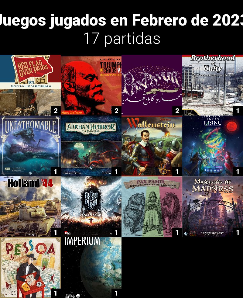 TaiKuken's tweet photo. Juegos jugados en este mes de febrero, la mayoría en @enclavedejuego . Ha habido variedad, sobre todo retomando el #RedflagoverParis de @fredserval(al cual debo revisar el sistema de puntuación), y probando algunos nuevos como el Pessoa, el cual me encantó. https://t.co/33BPVnajMb