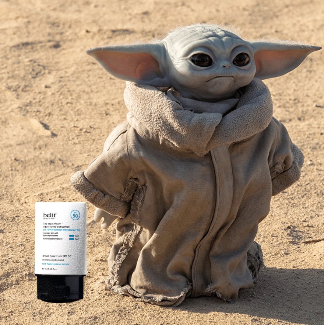 Are you a “I have a great moisturizer rec for you!” Baby Yoda or a “I need to re-apply every two hours!” Baby Yoda? Cast your vote in the thread!