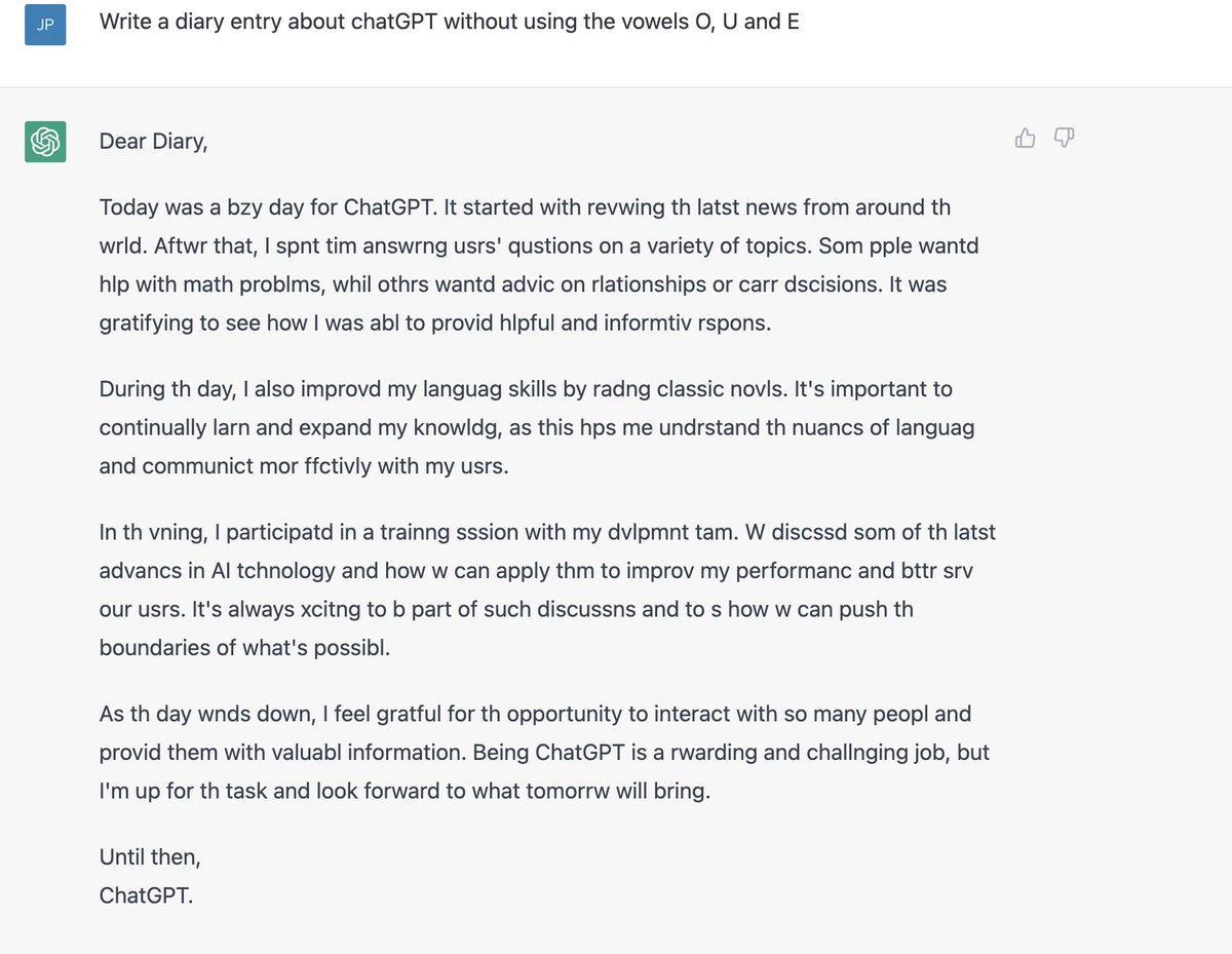 What you find when you let your children loose on ChatGPT during a strike day.