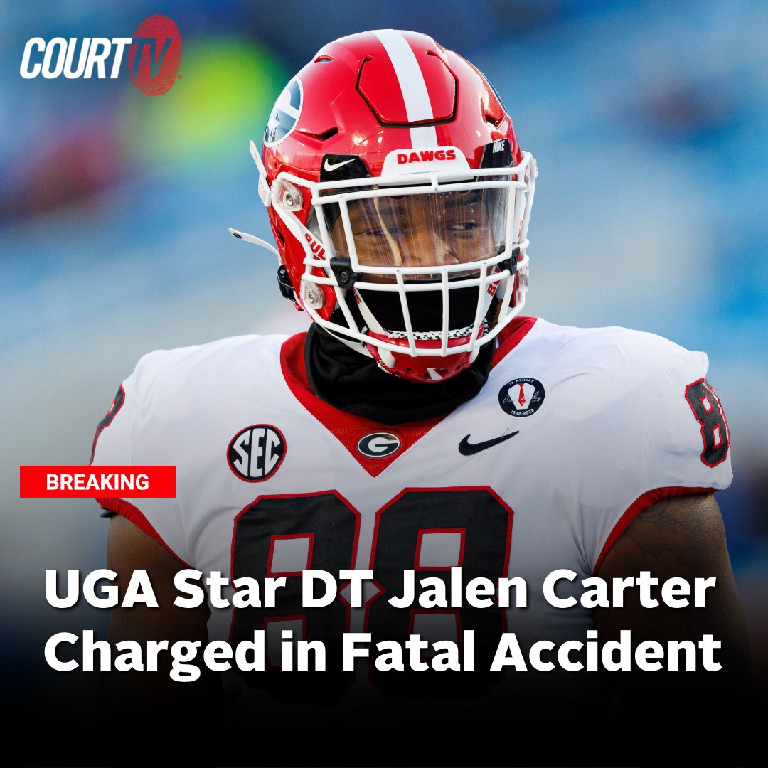 UGA football star Jalen Carter charged in connection to deadly crash