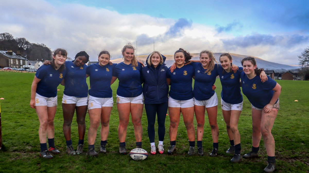 SedberghSchool's tweet photo. 🏉 As Girls' Rugby goes from strength to strength, it was a pleasure to welcome @SaleSharksWomen & @USAWomenEagles Georgie Perris-Redding to Sedbergh today
🤎 A truly inspirational afternoon for our girls to spend time with Georgie, both on & off the field https://t.co/jtcssaIB8m