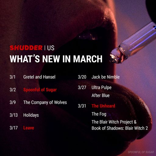 Shudder's tweet photo. Be careful, this March could be maddening. 😨 https://t.co/RvcH0EEwAI