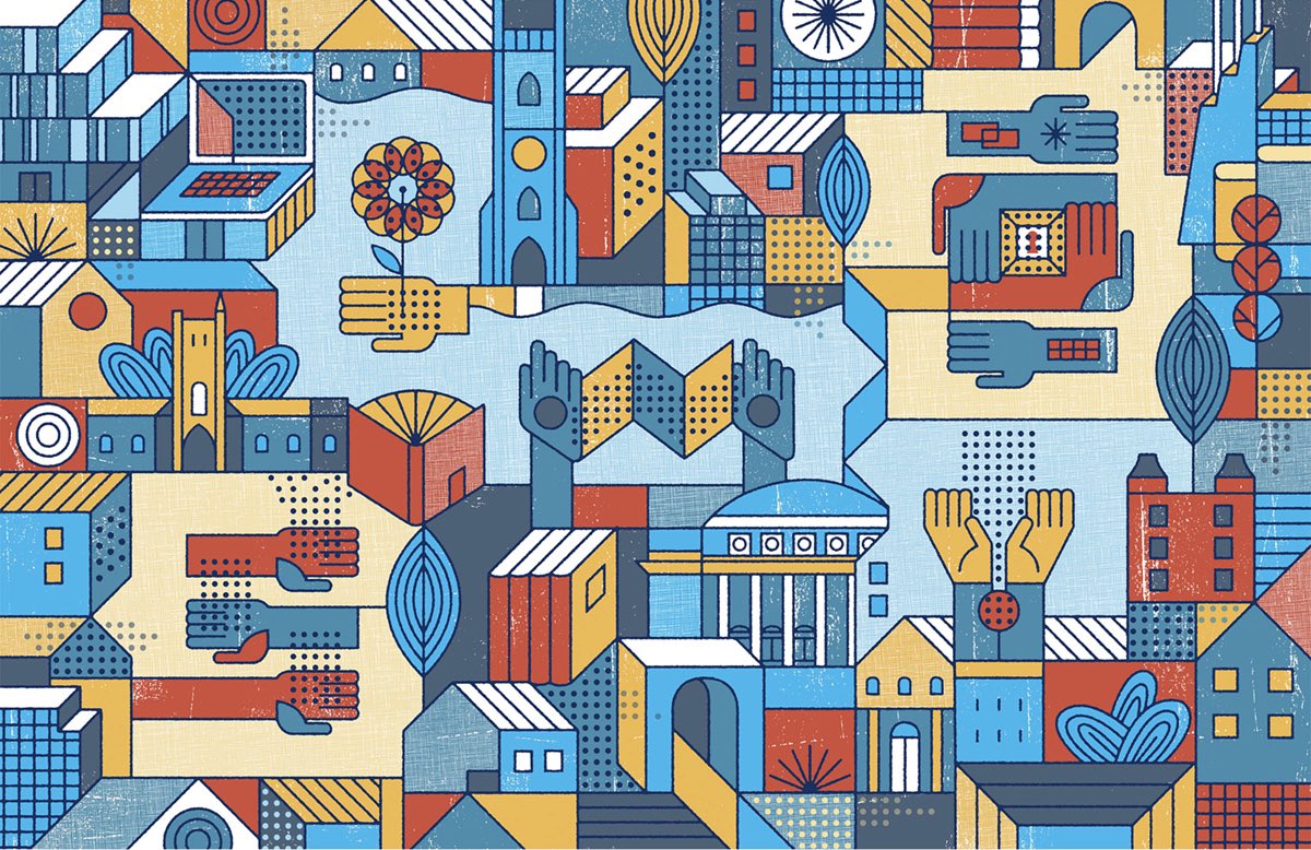 AutomaThom's tweet image. New work for @UofT , created to accompany a new site that outlines their values on institutional research and data governance. Creative direction by @hamblywoolley #illustration #thomsevalrud #universityoftoronto