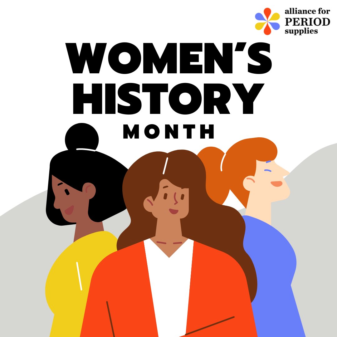 periodsupplies's tweet photo. March is #WomensHistoryMonth! We celebrate women's contributions in history and women in our society who are working towards equality and uplifting people out of poverty. https://t.co/3ohneY4xyS