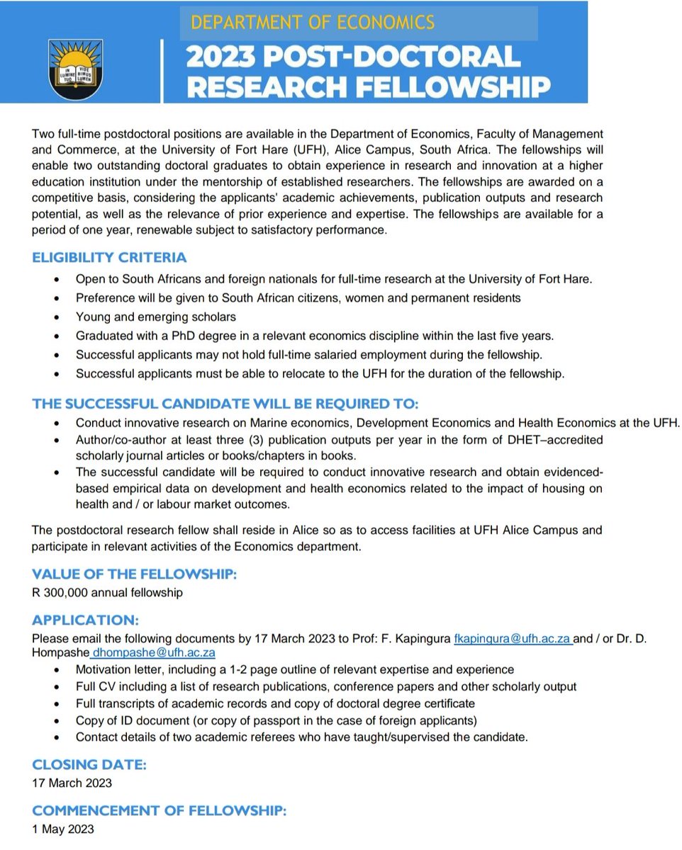 Here is an opportunity for anyone who might be interested and meets the requirements.