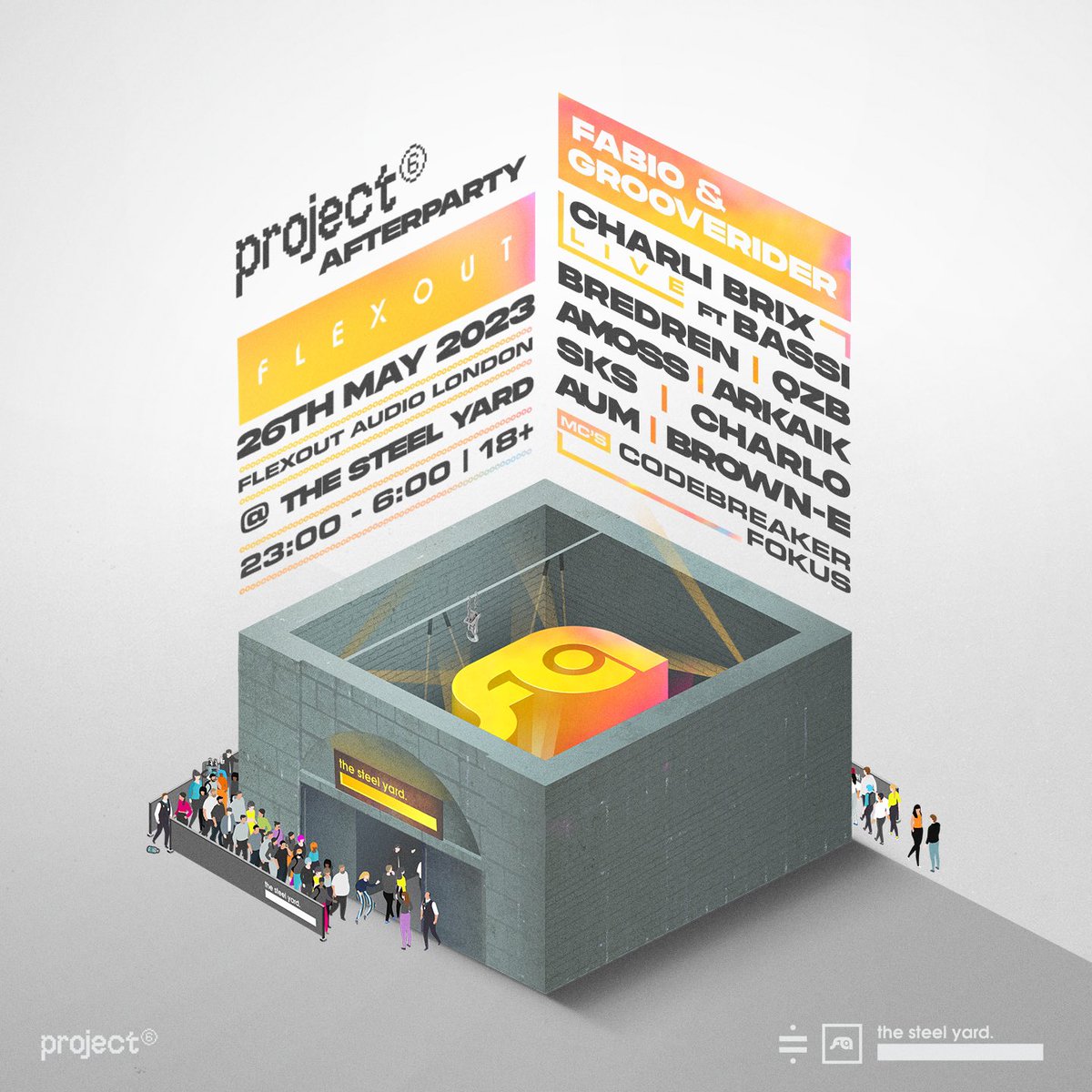 The Steel Yard (@thesteelyardldn) on Twitter photo undivide and <a href="/flexoutaudio/">flexoutaudio</a> team up to throw the after party for london’s newest festival <a href="/project6fest/">Project 6 Festival</a> on 26th may💥
this isn’t the first time we’ve hosted the flexout audio crew at the venue, and it’s always massive.
tickets on sale here → bit.ly/3IAlBdS undivide and <a href="/flexoutaudio/">flexoutaudio</a> team up to throw the after party for london’s newest festival <a href="/project6fest/">Project 6 Festival</a> on 26th may💥
this isn’t the first time we’ve hosted the flexout audio crew at the venue, and it’s always massive.
tickets on sale here → bit.ly/3IAlBdS