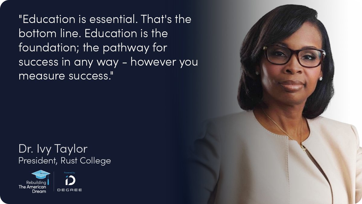 Education, in any form, is key! How have you seen this in your own life? Let us know what you think! 
#rebuildingtheamericandream #highereducation #educationiskey