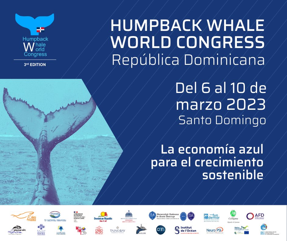 Andrade Patricia (@andradepat12) on Twitter photo RD🇩🇴 será anfitriona del 3 Congreso Mundial de las #BallenasJorobadas bajo el tema #EconomíaAzul🐳 <a href="/AFD_es/">Agence française de développement Amérique Latine</a> junto a <a href="/cetamada/">Cétamada</a> @franciaRepDom <a href="/Anamar_RD/">Autoridad Nacional de Asuntos Marítimos</a> <a href="/UniversidadUASD/">Universidad UASD</a> por un evento que alía investigación y sensibilización al cuidado de la biodiverdidad y los ecosistemas marinos RD🇩🇴 será anfitriona del 3 Congreso Mundial de las #BallenasJorobadas bajo el tema #EconomíaAzul🐳 <a href="/AFD_es/">Agence française de développement Amérique Latine</a> junto a <a href="/cetamada/">Cétamada</a> @franciaRepDom <a href="/Anamar_RD/">Autoridad Nacional de Asuntos Marítimos</a> <a href="/UniversidadUASD/">Universidad UASD</a> por un evento que alía investigación y sensibilización al cuidado de la biodiverdidad y los ecosistemas marinos