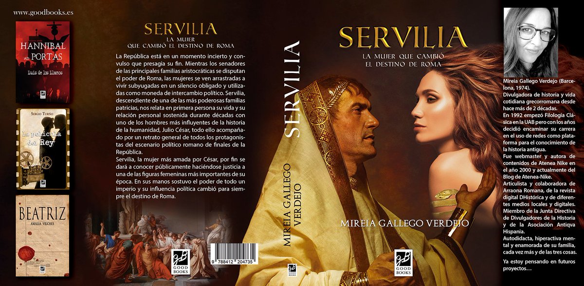 Servilia, la mujer que cambió la #Historia de #Roma  #Historiasdemujeres 
Amante, amiga, confidente... Una mujer que #JulioCésar no pudo olvidar jamás.
#LecturaRecomendada #novelahistorica 

En #kindle: n9.cl/arpaj
En papel: n9.cl/lqibs