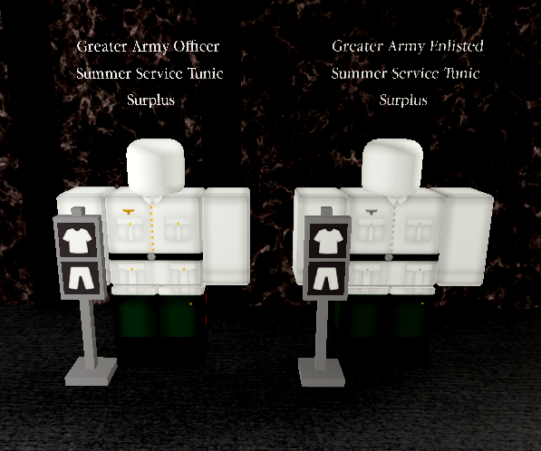 VascenseGLOBAL's tweet photo. Below you can see leaks from the future planned Greater Vascense Realm, the clothing below you can see is the Mess Dress, Greater Navy Service Attire, Greater Army Summer Service and the Greater Army Combative Attire. https://t.co/P57WNy7flf