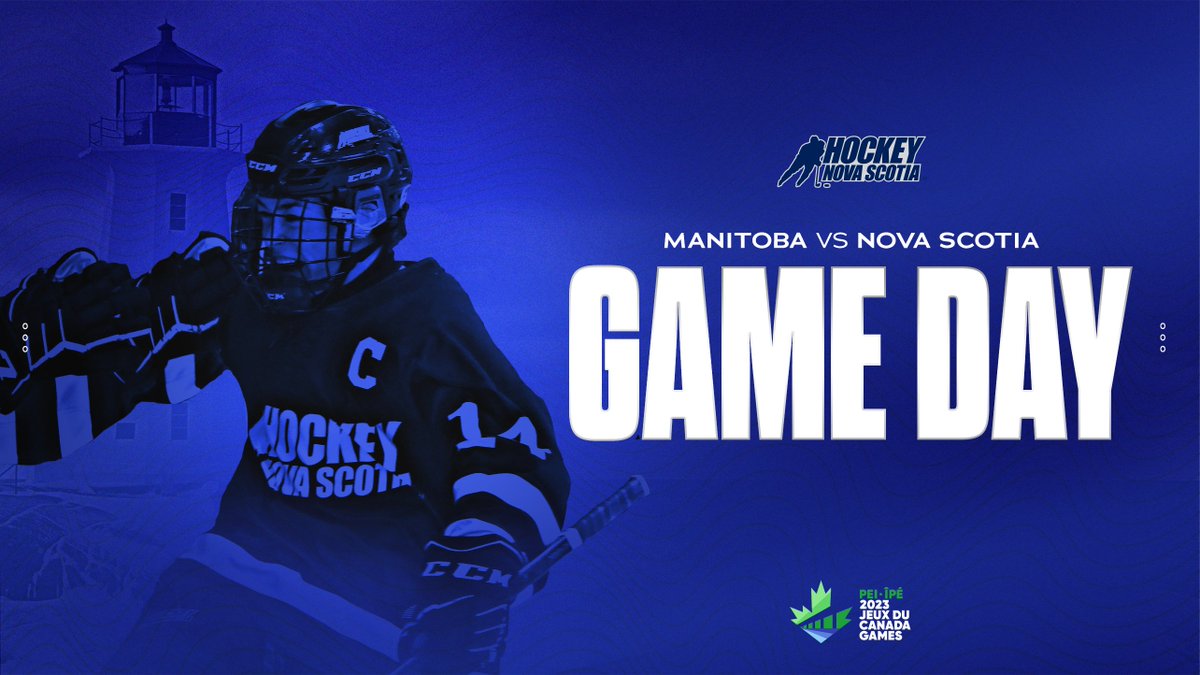 IT'S GAME DAY‼️

<a href="/teamnovascotia/">Team Nova Scotia</a> is back in action today at the <a href="/2023CanadaGames/">2023 Jeux du Canada Games</a> in Charlottetown.

Big game coming up! All the best, girls! 👏👏👏

📍 MacLauchlan Arena
🆚 <a href="/hockeymanitoba/">Hockey Manitoba</a>
⏰ 4 p.m.
📺 canadagames.ca/watch/hockey-f…

<a href="/CanadaGames/">Canada Games | Jeux du Canada</a> | #nsproud