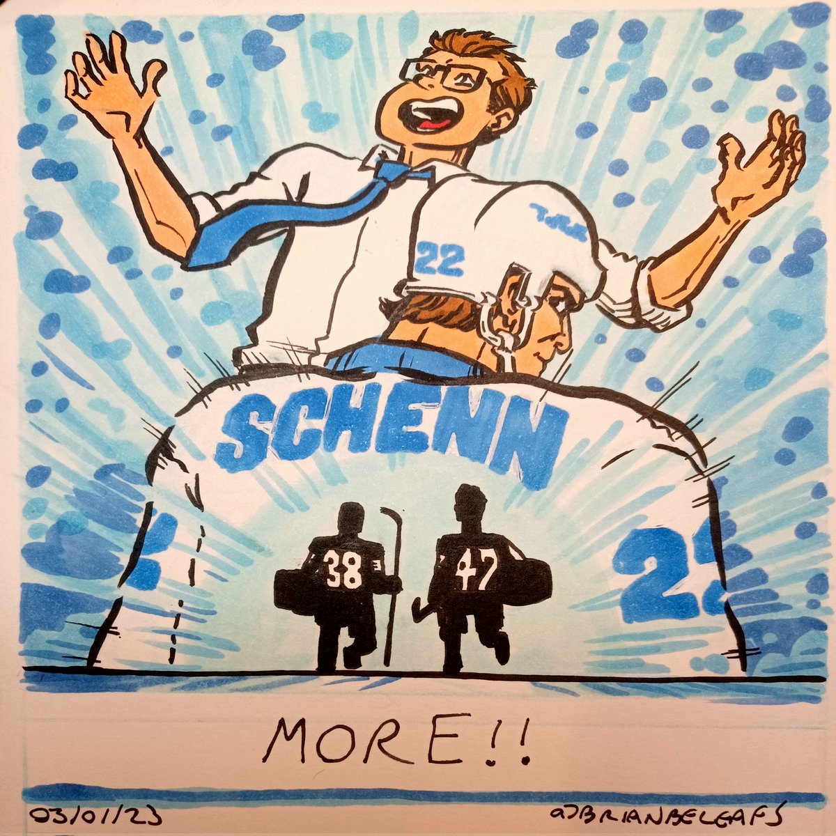BrianBeLeafs's tweet photo. Trade Frenzy comic two-Pack #TorontoMapleLeafs #LeafsForever #LeafsNation #GoLeafsGo #KyleDubas #LukeSchenn #RasmusSandin #PierreEngvall #ErikGustafsson #JakeMcCabe #SamLafferty #BrendanShanahan #ThommieBergman https://t.co/h1uhDln6f6