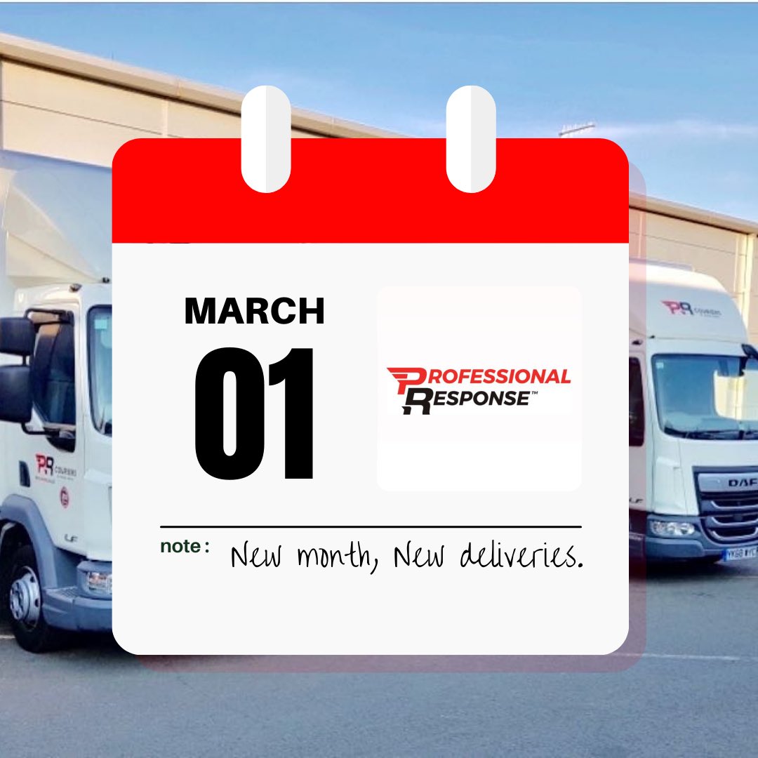 prcouriersltd's tweet photo. HELLO MARCH 👋🏼🚚

New month, new deliveries! Simply call us to get a competitive quote:
01132383123
01142618484

24/7 365 DAYS A YEAR 🙌🏼

#courier #delivery #logistics #courierservice #shipping #deliveryservice #freight #transport #business #transportation #courierbusiness #leeds https://t.co/MjBJwII3IM