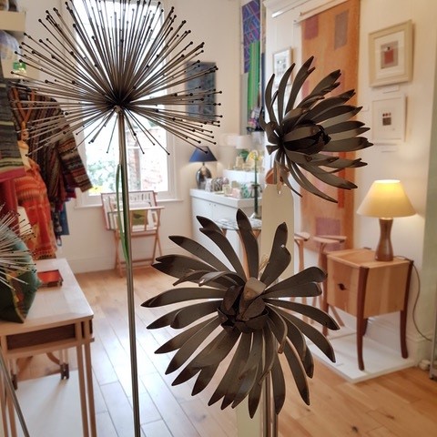 Mike Bigland stopped by with more of his lovely stainless steel sculptural flowers. Allium and Chrysanthemum.

These make gorgeous decorations for inside and outside and are also perfect gifts for Mother’s Day.

18 Rotunda Terrace, Montpellier Street, Cheltenham 
Open Mon - Fri.