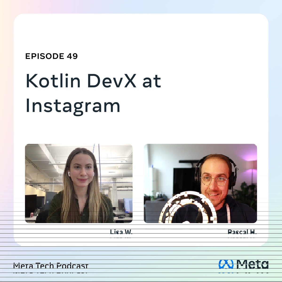 Lisa works on Instagram's Dev Craft team and has overseen the gradual migration from Java to Kotlin. Today, more than 80% of newly committed code is written in Kotlin but the journey wasn't easy.

Tune in to episode 49 to learn more!
 pca.st/episode/8dd66f…