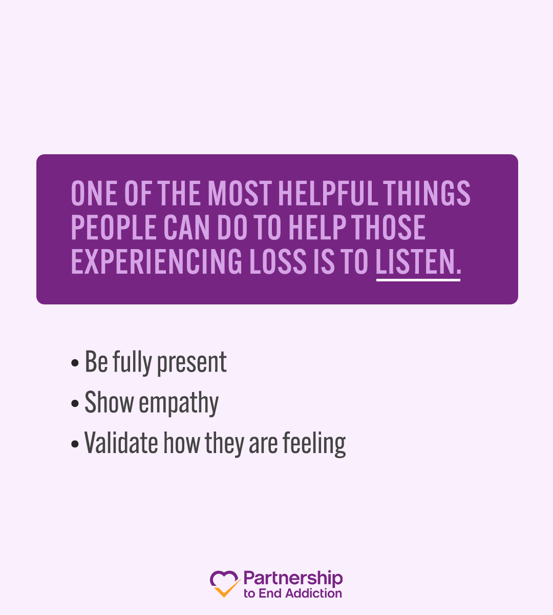 ToEndAddiction's tweet photo. Knowing that every grief journey is different, one thing remains the same: the importance of a close support system.  Leading up to #BlackBalloonDay - a day honoring the lives lost to overdoses - the Partnership holds space for families of loss. (1/2) https://t.co/H3SM6EwFqx