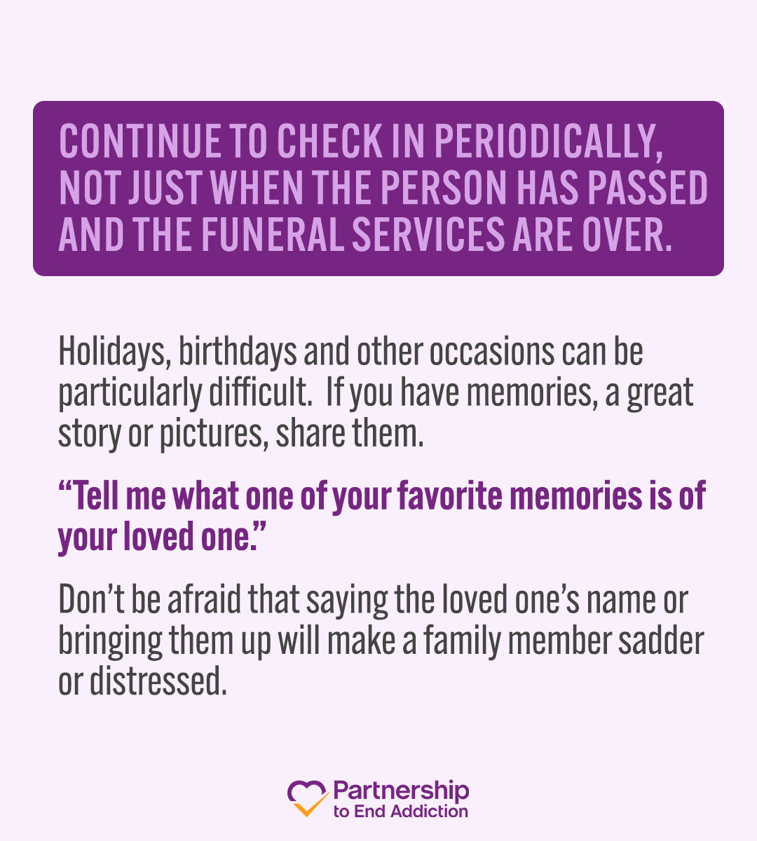 ToEndAddiction's tweet photo. Knowing that every grief journey is different, one thing remains the same: the importance of a close support system.  Leading up to #BlackBalloonDay - a day honoring the lives lost to overdoses - the Partnership holds space for families of loss. (1/2) https://t.co/H3SM6EwFqx