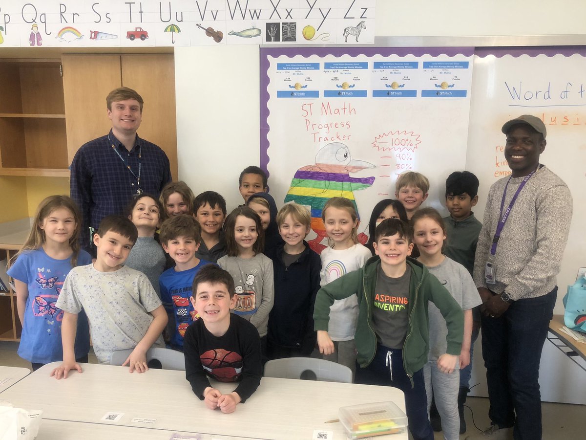 dahazel77's tweet image. #SpotlightSWES 🐾 Day 1: Mr. Mulno’s 2nd graders did a wonderful job collaborating with each other in order to match stories, equations, number lines, and tape diagrams from an @IllustrateMath card sort. They’re also being recognized for completing 83% of their @STMath journey.