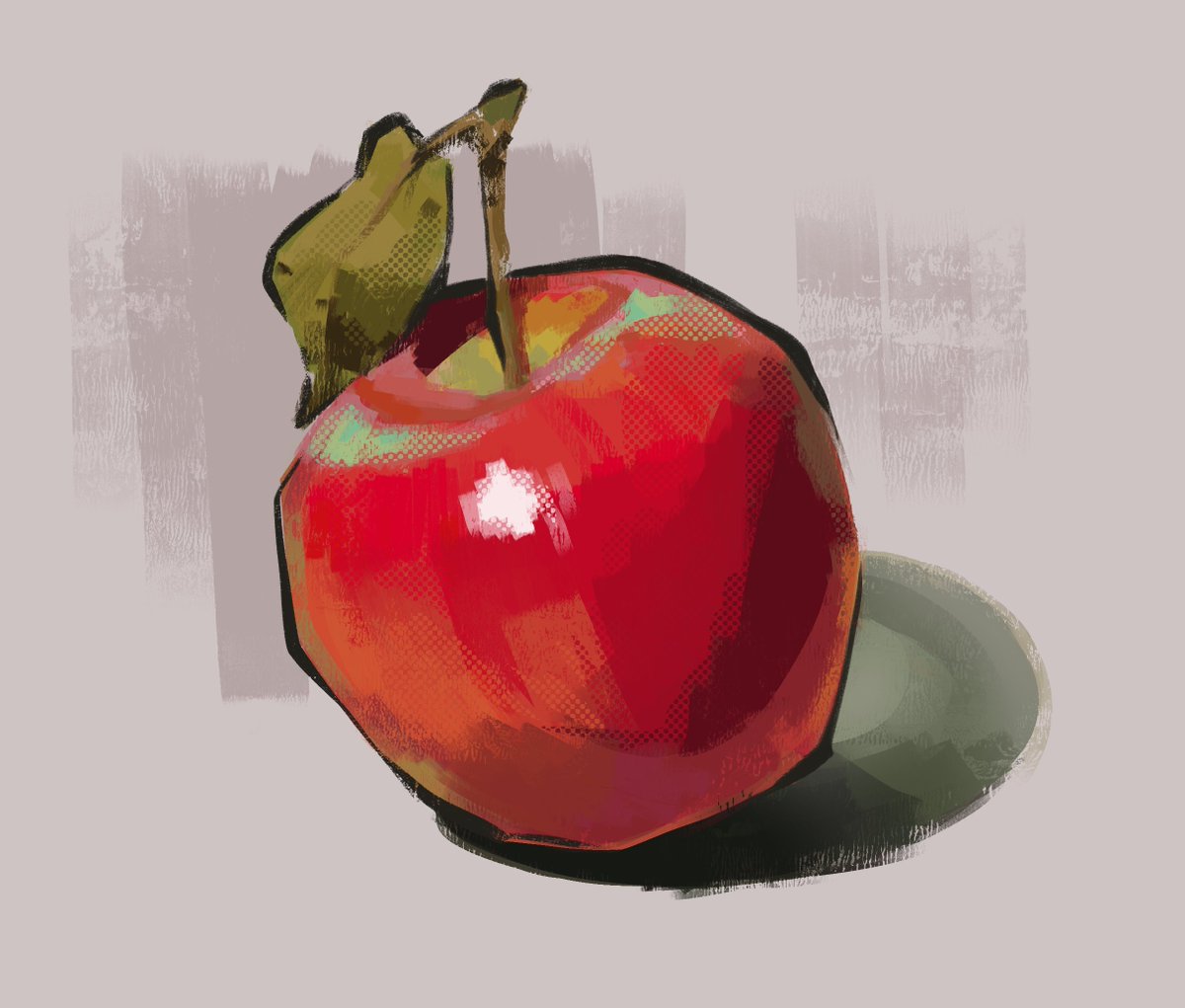 「unreasonably happy with this apple i pai」|pibbyboy ❎のイラスト