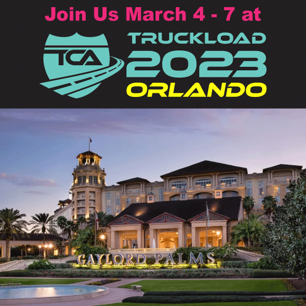 We are coming for you, Orlando! See you at @TCANews Truckload 2023. There is still time to schedule a meeting with a member of our team ahead of time. We can't wait to see your smiling faces at booth #718. hubs.ly/Q01CZBVG0 #truckloadstrong #2023tcaconvention