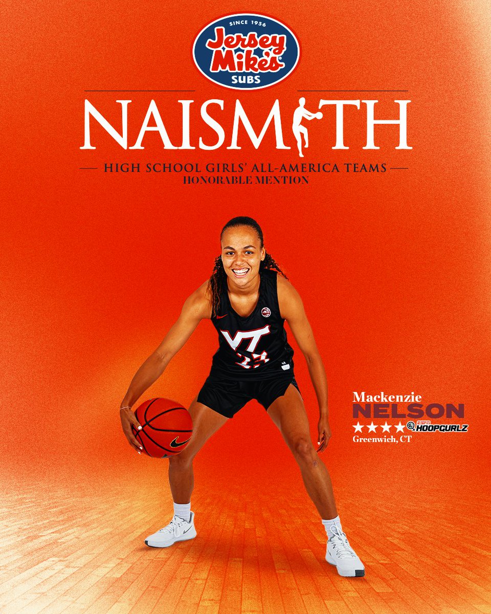𝙊𝙣𝙚 𝙤𝙛 𝙩𝙝𝙚 𝙗𝙚𝙨𝙩 𝙞𝙣 𝙩𝙝𝙚 🇺🇸 

'23 commit, Mackenzie Nelson, has been named a Naismith High School Girls All-America honorable mention‼️