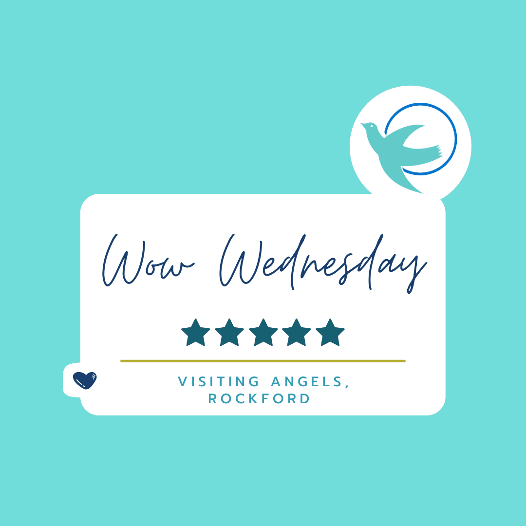 VisAngels_IL's tweet photo. ⭐ ⭐ ⭐ ⭐ ⭐ I'm have been a caregiver for 6 years. I have been with #VisitingAngels 4 years, we are a good team. We have great comunication, and friendly care!! We try to #care for our clients like family.  We want them to have a nice day.  😇   #WOWwednesday https://t.co/1siRPQb44t